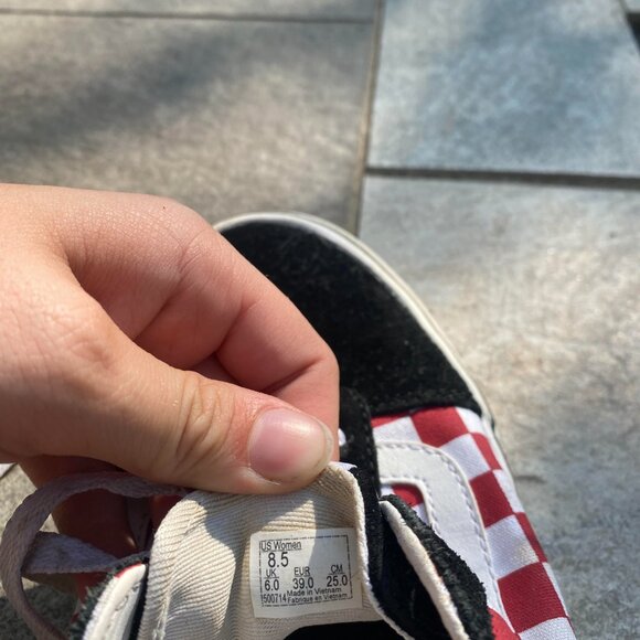 Checkered Low-Top Vans - Picture 7 of 7